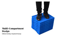 Easy Sorting Multicompartment Hardware Case sturdy Construction Parts Container durableDuty Compartment Box Stackable Design for Mechanics, DIY hobbyists, Workshop, Home Organization, work locations, Fishing