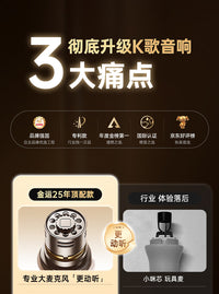 麦克风音响话筒一体k歌唱歌家用蓝牙音箱ktv家庭儿童卡拉OK礼物
