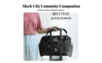 Large Capacity Weekender Bag Airplane Friendly Weekender Duffel Bag Multiple Carrying Options Luggage Tote with Trolley Sleeve for Men, Airport, Beach