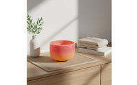 Rainbow Singing Bowl 528 Hertz Crystal Singing Bowl C Note Tuning for Meditators