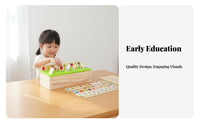 Wooden Classification Box Early Education Wooden Shape Sorting Box Educational Color and Shape Matching Toy for Young Children, Preschool, Daycare