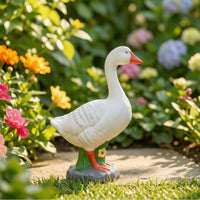 Goose Statue Outdoor Garden Goose Decor Authentic Yard Art for Flower Bed