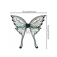 Lightweight Long Tail Butterfly Wings Iridescent Elf Wings Costume Accessory for Children, Adults, Festivals, Parties, Halloween, Cosplay