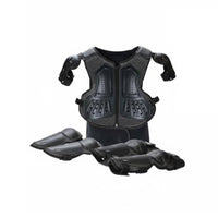 Kids Set Customizable Adjustable Children Biking Armored Wear Chest Protector Knee Elbow Pad Set for Motorcycling, Skiing