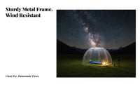 Transparent Dome Tent Celestial View Transparent Bubble Dome House Water-Resistant Camping Shelter for Outdoorsdoor Mealkers