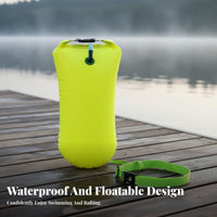 Buoyancy Support Swimming Safety Buoy with Dry Bag Waterproof Storage Tow Buoy High Visibility for Triathlon Training, Rafting, Kayaking