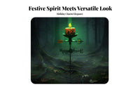 Decorative Halloween Candle Weathervane Candle Wind Vane 360° Rotation for Yard, Farm
