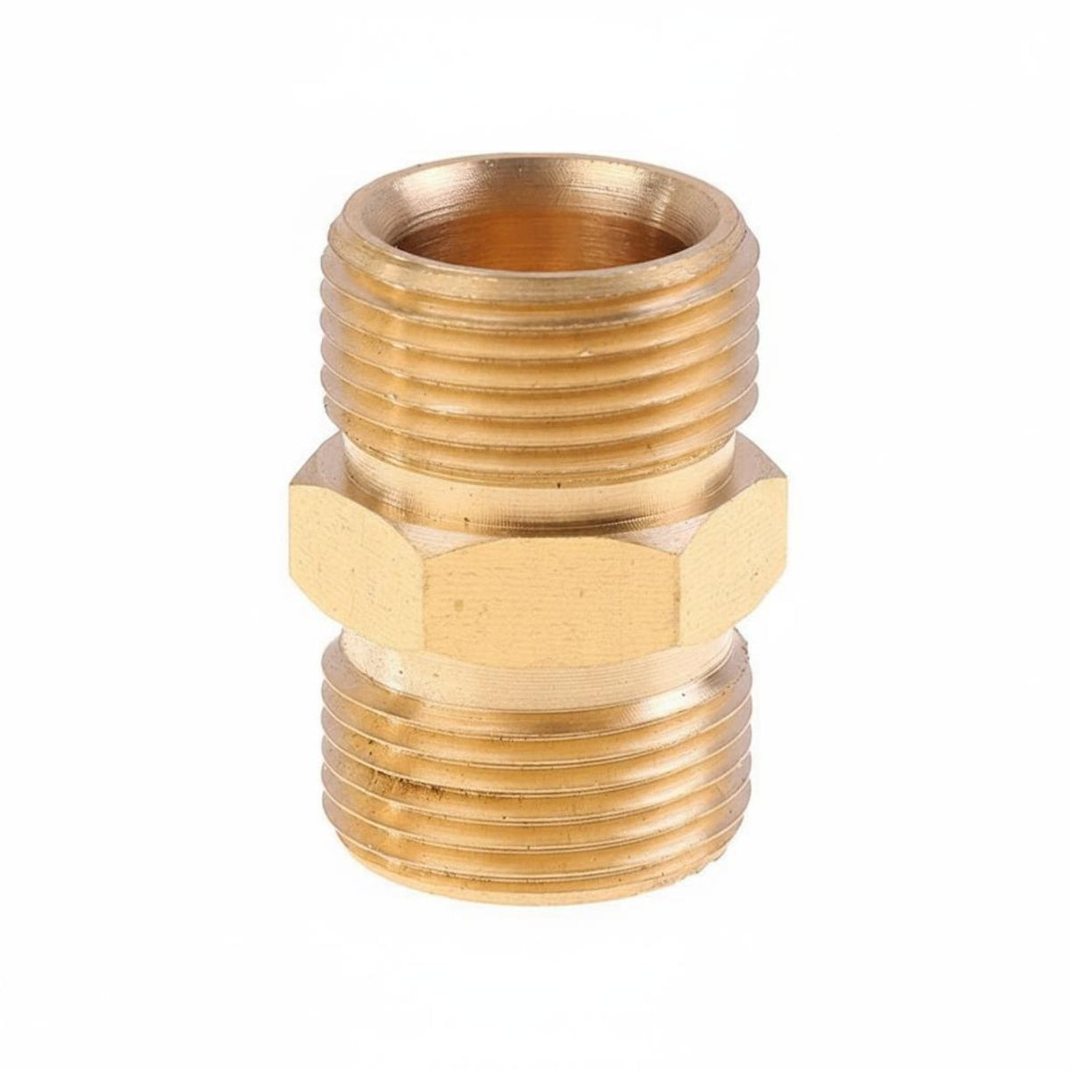M22 Male to Male Connector Power Washer Hose Coupler Plumbing Hardware Leak-No-Leak Design for Outdoor