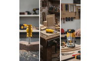 1/2 Inch Shank Handrail Router Bit Carbide Tipped Drum Column Router Bit Smooth Cutting Tool Industrial Quality for Woodworkers, Carpenters, Diyers, Woodworking, Cabinet Making