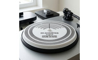 Stroboscopic Turntable Adjustment Disc White Strobe Disc Accurate Alignment Protractor Compact for Audiophiles