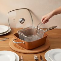 Versatile Cooker Large Capacity Versatile Cookware Set Easy to Clean Nonstick Cooking Pan with Accessories for Beginner Cooks, Students