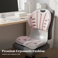 Ergonomic Back Support Cushion Breathable Support Pillow Portable Office Chair Backrest for Students, Classroom