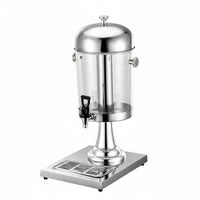 Juice Dispenser Keeps Drinks Chilled Juice Dispenser with Drips Tray Clear Body for Hotel