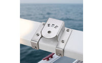 Boat Rod Holder Mount Heavy Duty Marine Bracket with Curved Cradle Compact Hardware for Anglers