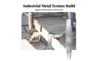 10 Pieces Concrete Form Stake Anti-Rust Coating V-Head Concrete Stake Flat Metal Form Pin Pre-Drilled Holes Formwork Accessory