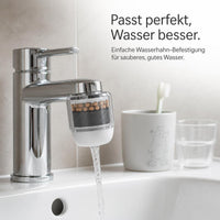 Faucet Water Filter for Kitchen and Bathroom, Portable Countertop Purifier for Home and Dorm