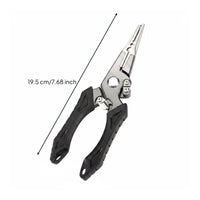 Multi-Functional Fishing Pliers Lightweight Lure Pliers Non-Slip Grip Long Nose for Anglers