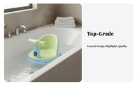 360° Surround Protection Baby Bath Seat Ergonomic Hug Design Non-Slip Baby Bath Chair Soft Cushion for Newborns, Infants