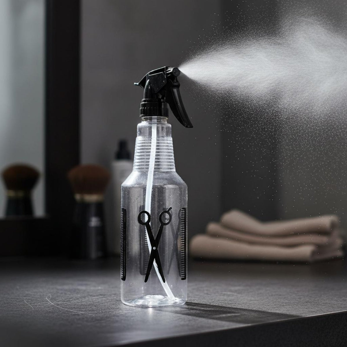 Stylist Water Spray Bottle Multipurpose Stylist Spray Bottle Fine Spray Dispenser Multi-Use Plastic Hair Mister Easy