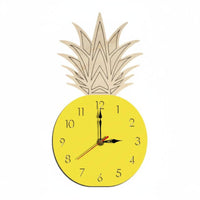 Non-Ticking Pineapple Wall Clock Decorative Silent Pineapple Clock Easy to Hang House Decoration for Playroom, Nursery, Bedroom