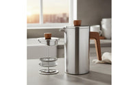 Large Capacity French Press Coffee Brewer Multi-Use Stainless Steel French Press Sturdy for Campers, Travelers, Camping, Outdoor, Travel