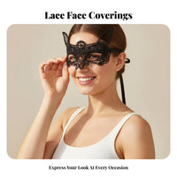 Princess and pattern Lace optic Covering Elegant Design Ornate optic Covering Intricate Pattern costume optic covering Mysterious Look for Women, Adults, Party-Goers, Halloween, Parties, Cosplay gatherings, Night Club