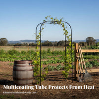 Weather-Resistant Climbing Plant Arch Good Load-Bearing Garden Arbor Rust-Proof Outdoor Structure Heavy-Duty Construction for DIY Enthusiasts, Event Planners, Pathway, Backyard, Walkway Entrance, Patio
