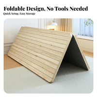 Foldable Bed Board Firm Surface Foldable Bunkie Board Easy Storage Mattress Support for Seniors, Students, Bedroom, Dormitory, Guest Room