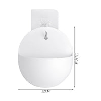 Drill-Effortless Installation Wall Hanging Planter Minimalist Design Wall Mounted Plant Pot Multipurpose Use Semi-Circular Hanging Pot