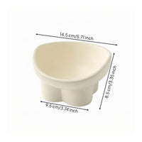 Raised Cat Bowl Wide Tilted Cat Bowl Stable Dish for Young Dogs