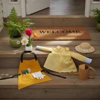 Garden Goose Outfit with Straw Hat Colorful Goose Outfit with Straw Hat Vibrant