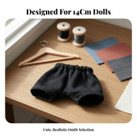 14cm Doll Clothes Easy to Wear BJD Doll Jeans Soft Material BJD Shorts for Kids