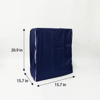 Bird Cage Cover with Zipper, Polyester Blackout Cover for Large Night Bird, Flat Top Birdcage Cover, Dustproof Cage Cover for Pet Bird Care