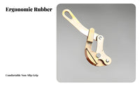 High Load Capacity Steel Wire Rope Tightener Safety Latch Hooks Double Hook Ratchet Puller Anti-Backward Design for Mechanics, Workshop