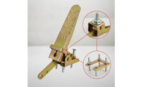 Zinc-Plated Throttle Pedal Assembly Mechanical Accelerator Pedal with Bracket Textured Industrial for Tricycles