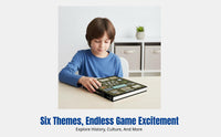 Kids Logic Tabletop Game, Brain Training Puzzle Toy, Immersive Reasoning Book Set for Ages 6-14