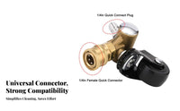 7 Pieces 4000 PSI Undercarriage Cleaner Swivel Connector Quick Connect Pressure Washer Caster Wheel Adapter 360-Degree Rotation