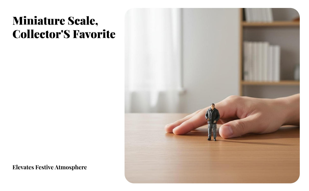 1:64 Miniature Scale Resin Figure Nostalgic Design 1:64 Scale People Figure Hand-Painted People Model Bright Hues