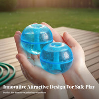 Water Toy Easy to Refill Donut Water Toy Leak-Resistant Silic Single Water Toss Toy for Children, Young Children, Swimming Pool, Backyard
