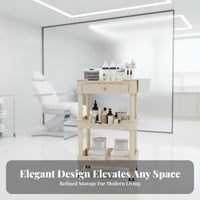 Beauty Salon Trolley Easy Mobility Beauty Trolley Cart Sturdy Frame Salon Work Station for Beauticians, Estheticians, Design Studio Studio, Washroom