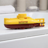 Rechargeable Wireless Control Underwater Vehicle Battery-Powered RC Underwater Vehicle Toy Plastic Aquatic Plaything Yellow and Red