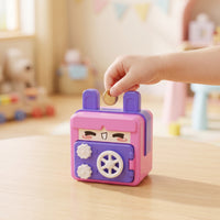 Piggy Bank with Password Lock Mini Password Coin Bank Currency Box Fun for Children, Bedroom, Playroom