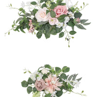 Wedding Welcome Sign Lightweight Wedding Board with Flowers Elegant Unique for Brides, Reception, Bridal Shower