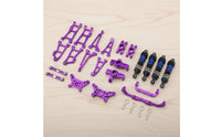 1/14 Scale Car Parts Adjustable Tie Rods Aluminum RC Car Parts Set Easy Installation Metal Chassis System Kit