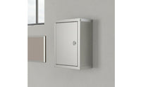 Stainless Steel Suggestion Box Professional Grade Lock Locking Wall Mailbox Office Feedback Box Anti-Fishing Design Metal