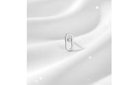 Minimalist Oval Stud Earrings Dainty Cubic Zirconia Stud Earrings Polished Mini Studs Comfortable for Women