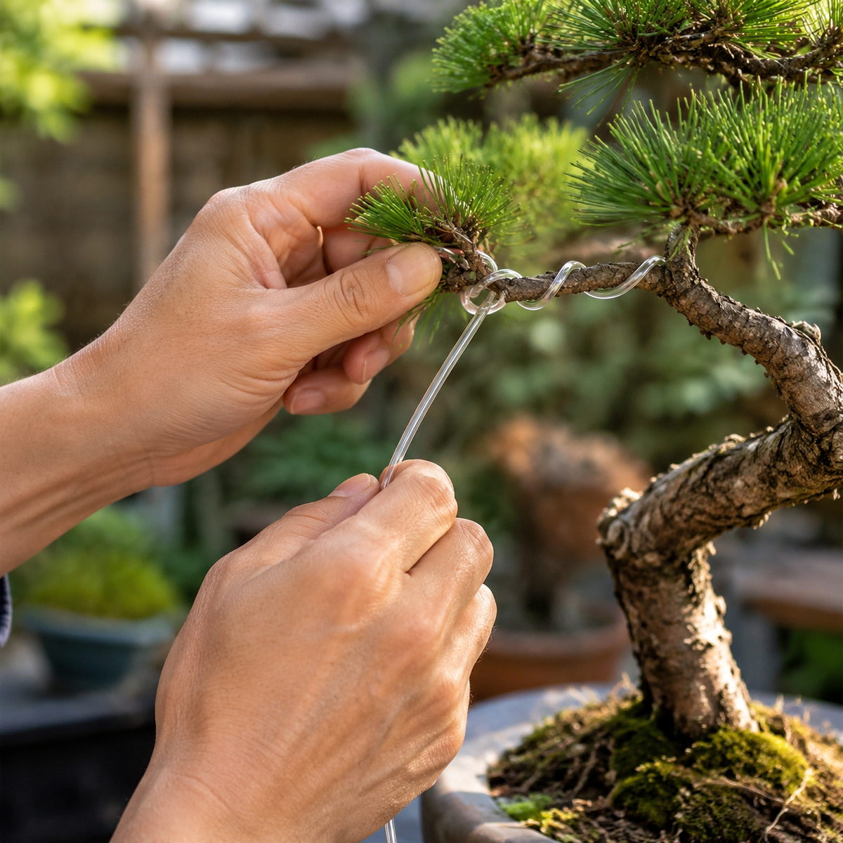 Bonsai Wire, PVC-Coated Aluminum Wire, Soft Wire, Transparent, Gardening, Home Vegetable Garden, Binding Wire