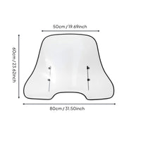 Universal Motorcycle Wind Deflector Hand Protection Windshield Windproof Front Windscreen for Motorcyclists