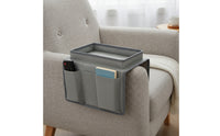 Sofa Armrest Organizer Deluxe Sofa Organizer with Tray Multi-Compartment for Living Room