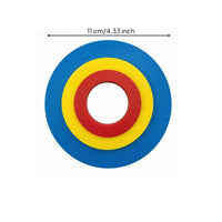 Flat Golf Putting Rings Central Opening Practice Target Disc Visual Feedback Silicone Target Disc Portable